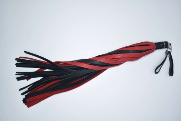 Red Black Chap Hide Flogger Combo