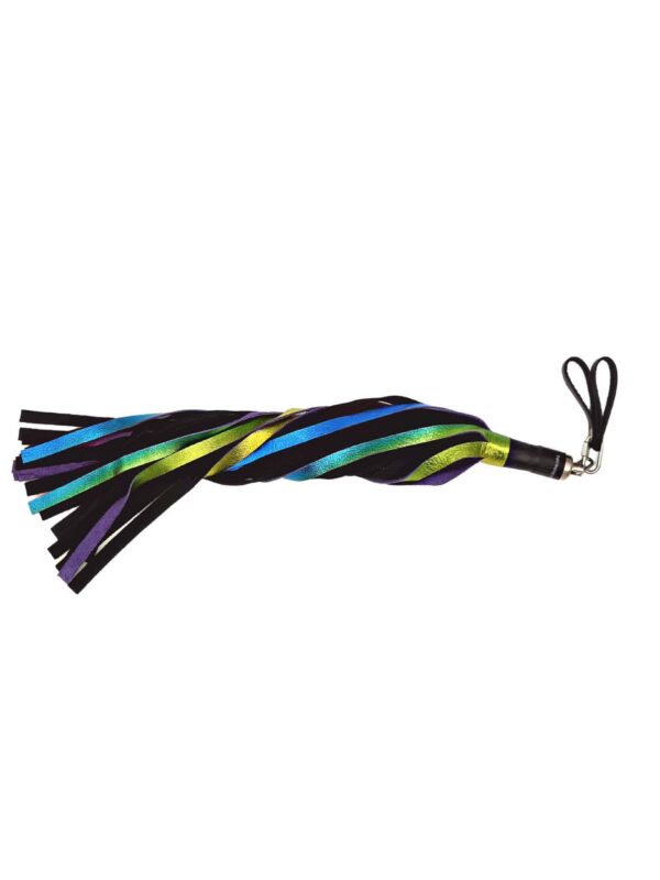 Blue yellow green metallic flogger2