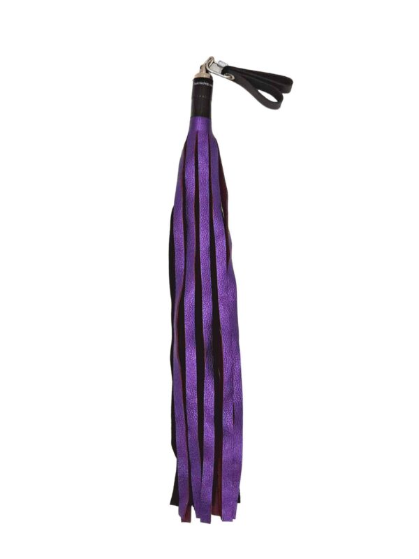 Purple black metallic flogger1