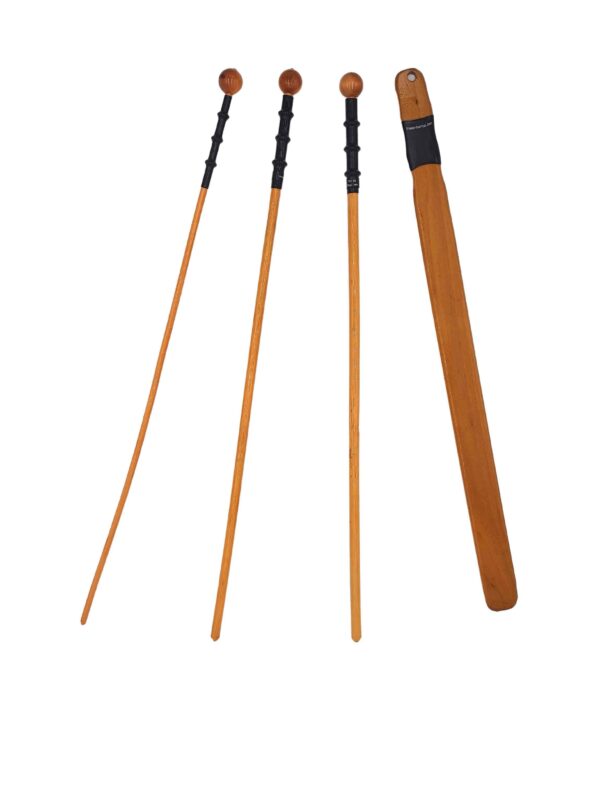 Rattan cane set with 3 canes and 1 slapper paddle