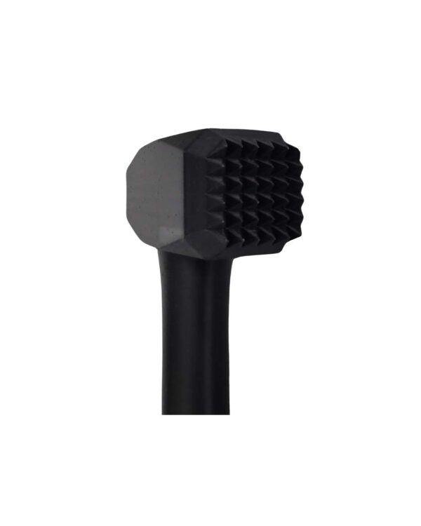 Black bdsm hammer impact toy with plastic spikes