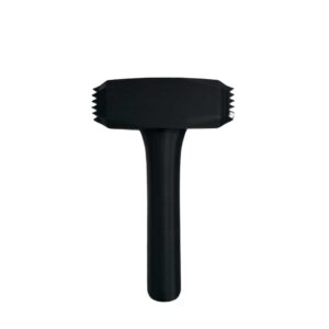 Black BDSM hammer impact toy with plastic spikes