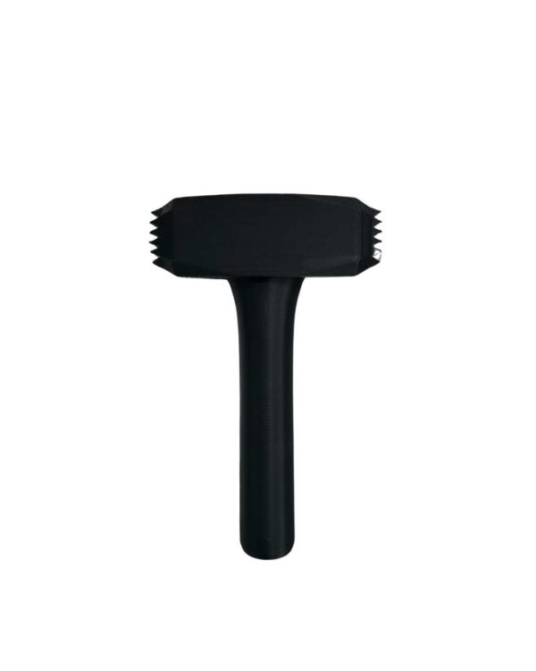 Black bdsm hammer impact toy with plastic spikes
