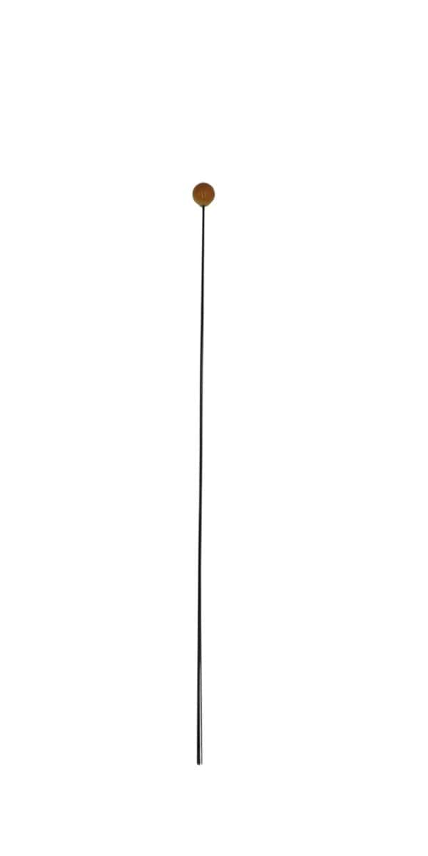BDSM cane, black in color, splitting into four mini canes at the bottom on a white background