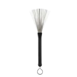 Retractable conductive drum brush shown fully extended against a white background.